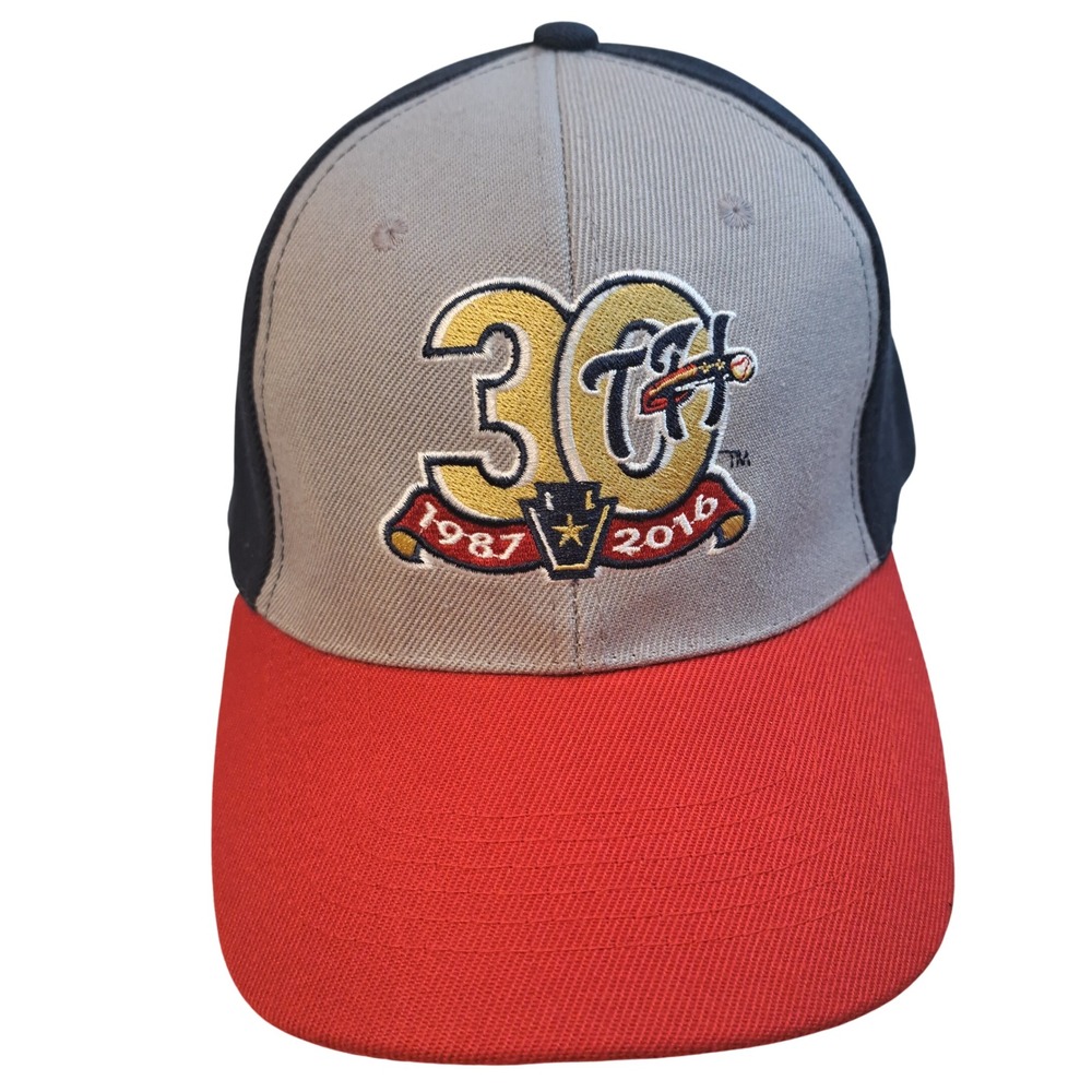Harrisburg Senators Hat Cap MiLB 30th Anniversary Baseball Adjustable Blue Red